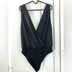 Zara Black Satin Dressy Blouse